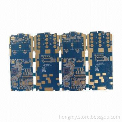 4 Layers PCB with Immersion Gold Surface Finish and 2oz Outer Layer, Copper Thickness for Mobile